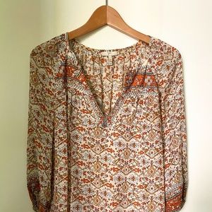 Joie silk peasant blouse